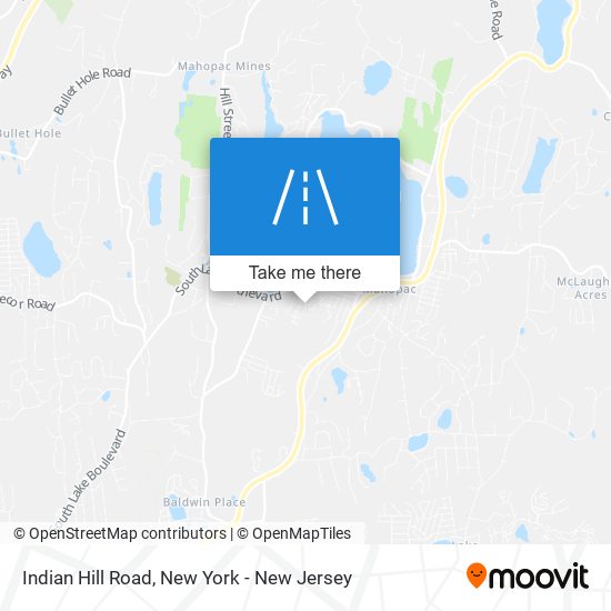 Indian Hill Road map