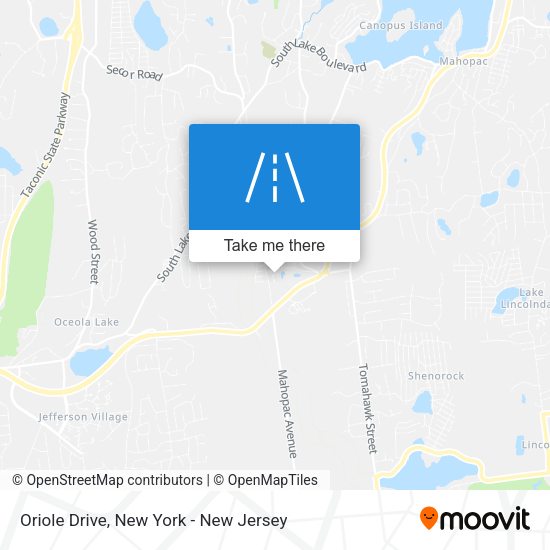 Oriole Drive map