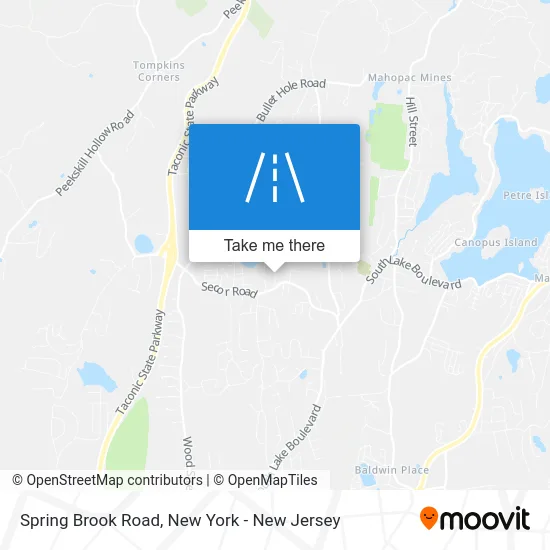 Spring Brook Road map