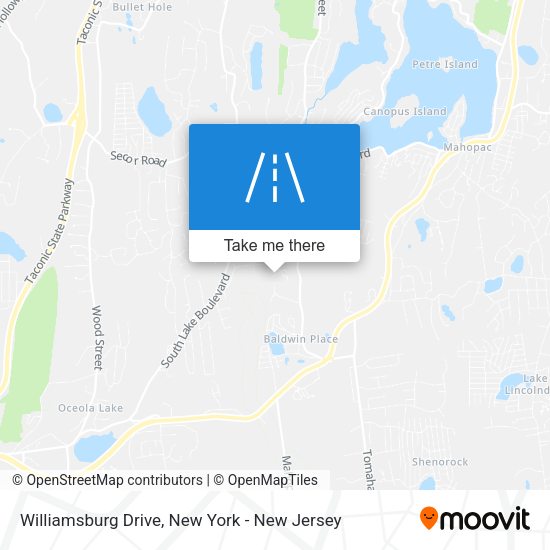Mapa de Williamsburg Drive