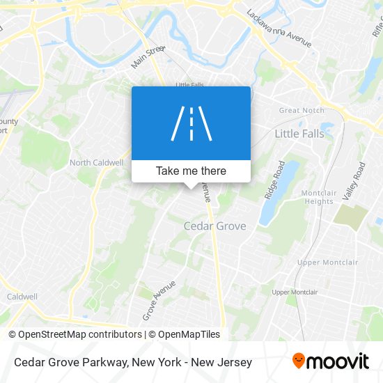 Mapa de Cedar Grove Parkway