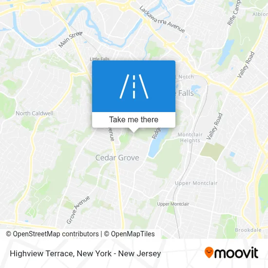 Highview Terrace map