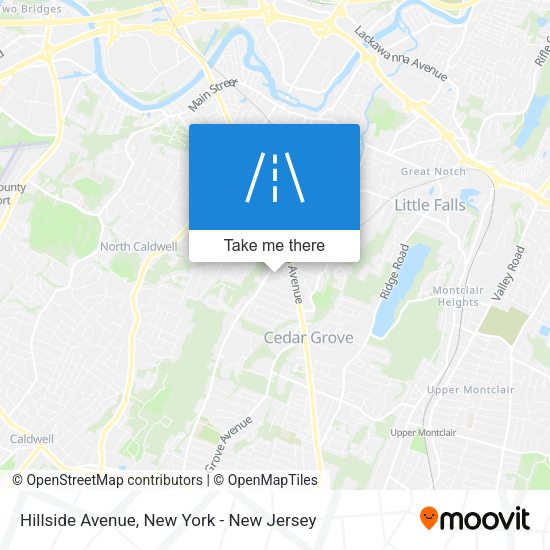 Mapa de Hillside Avenue