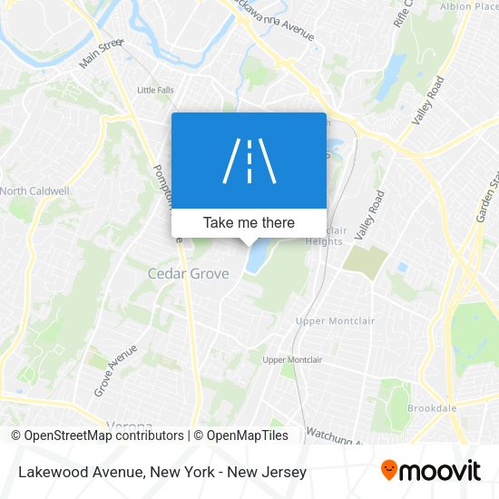 Mapa de Lakewood Avenue