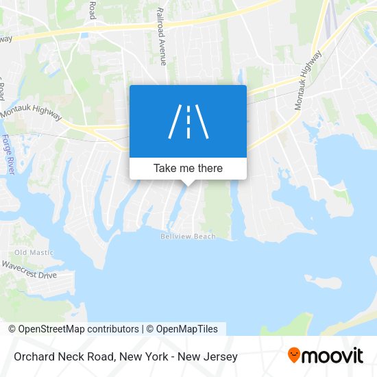 Orchard Neck Road map