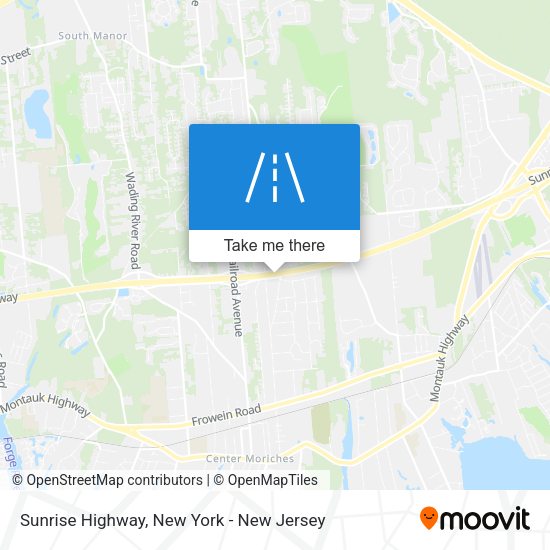 Sunrise Highway map