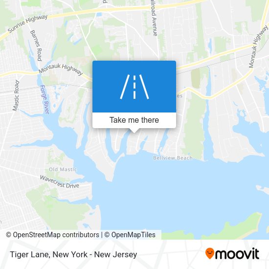 Tiger Lane map