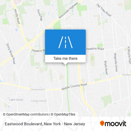 Mapa de Eastwood Boulevard