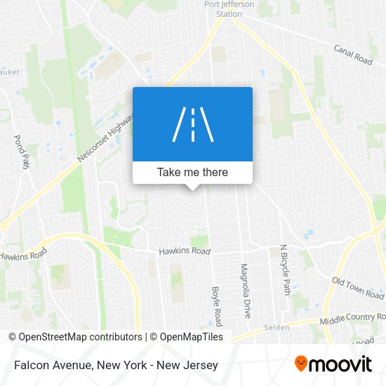 Falcon Avenue map