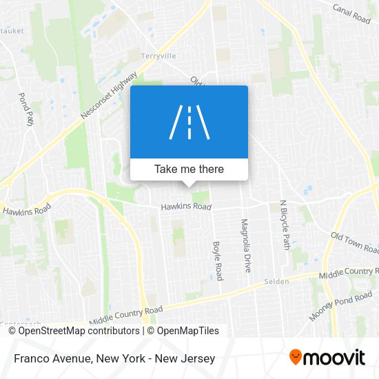 Mapa de Franco Avenue