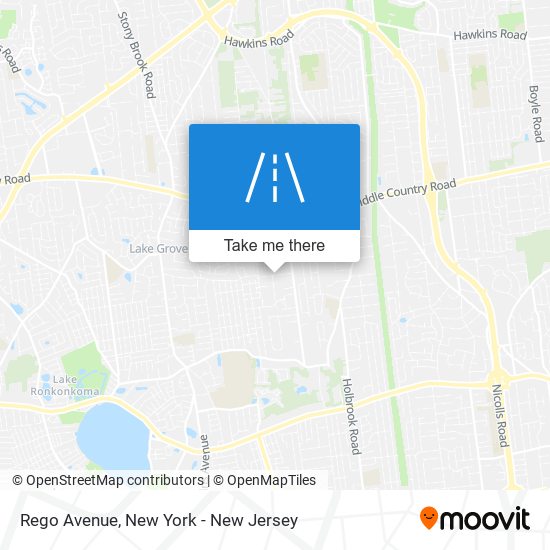 Rego Avenue map