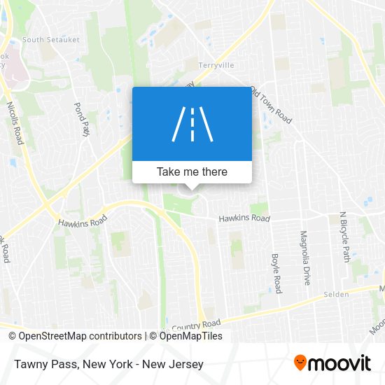 Tawny Pass map