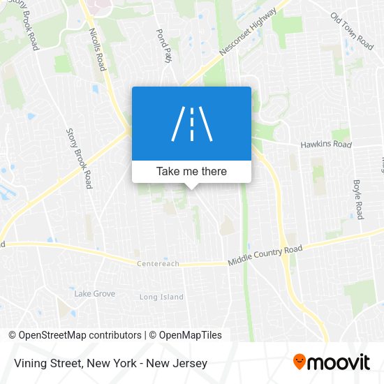 Vining Street map