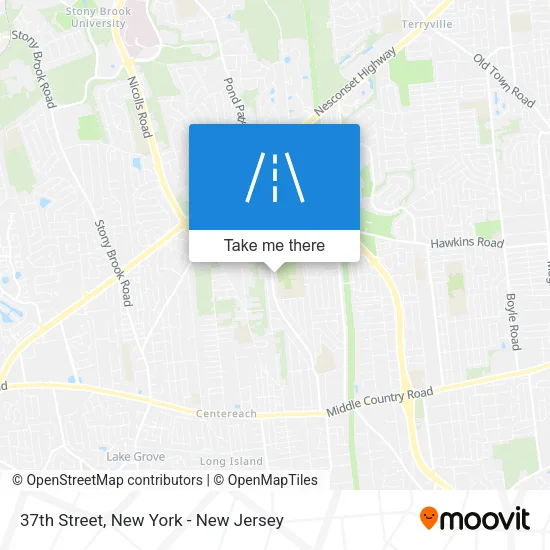 Mapa de 37th Street