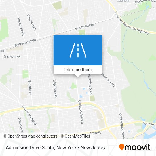 Mapa de Admission Drive South