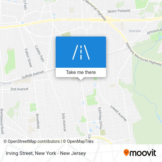 Mapa de Irving Street