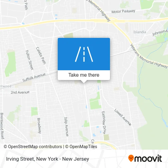 Irving Street map