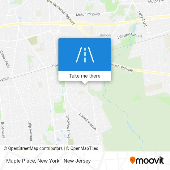 Maple Place map