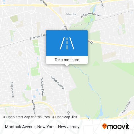 Montauk Avenue map