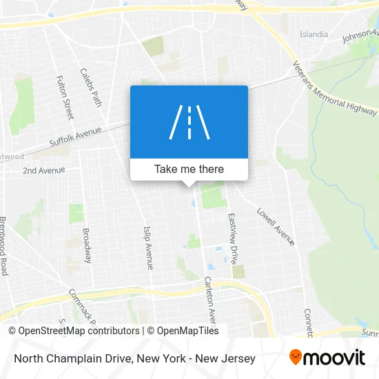 North Champlain Drive map