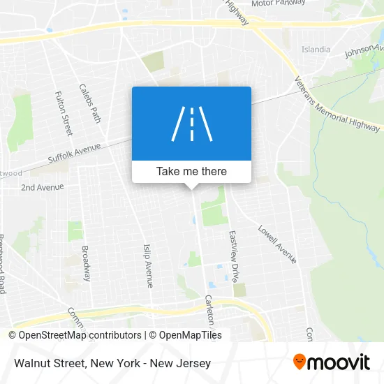 Walnut Street map