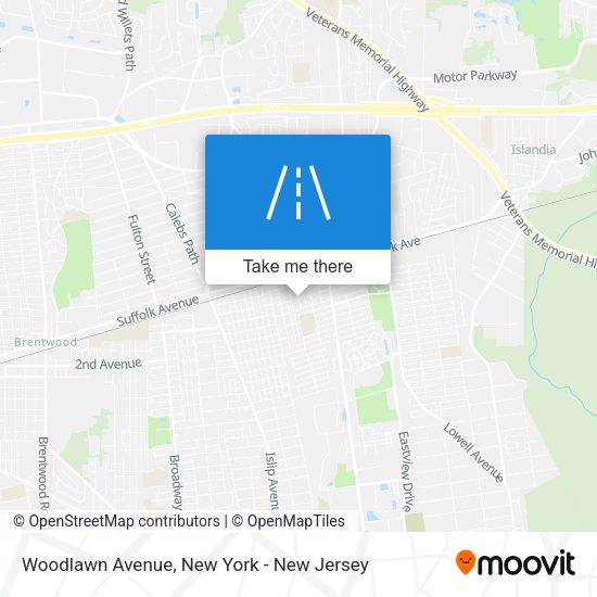 Woodlawn Avenue map