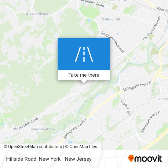 Mapa de Hillside Road