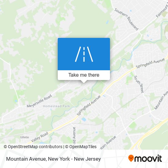 Mountain Avenue map