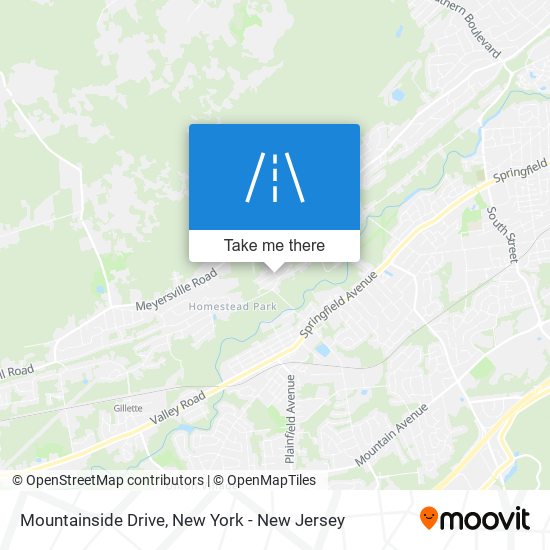 Mountainside Drive map