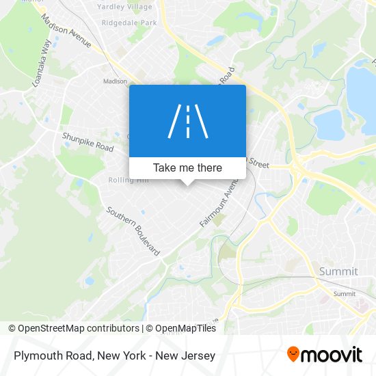 Plymouth Road map