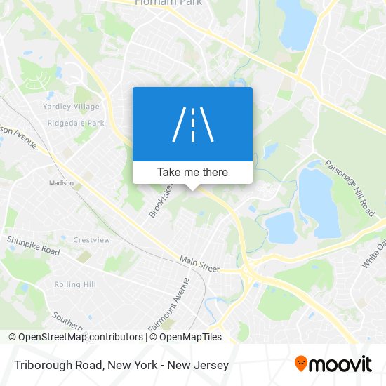 Triborough Road map