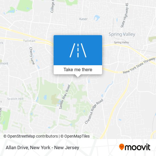 Allan Drive map