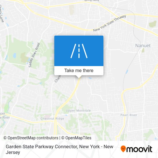 Garden State Parkway Connector map