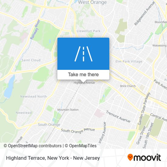 Mapa de Highland Terrace