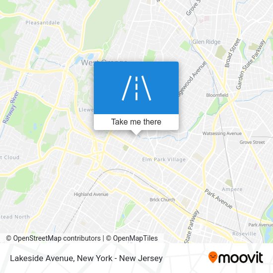 Mapa de Lakeside Avenue