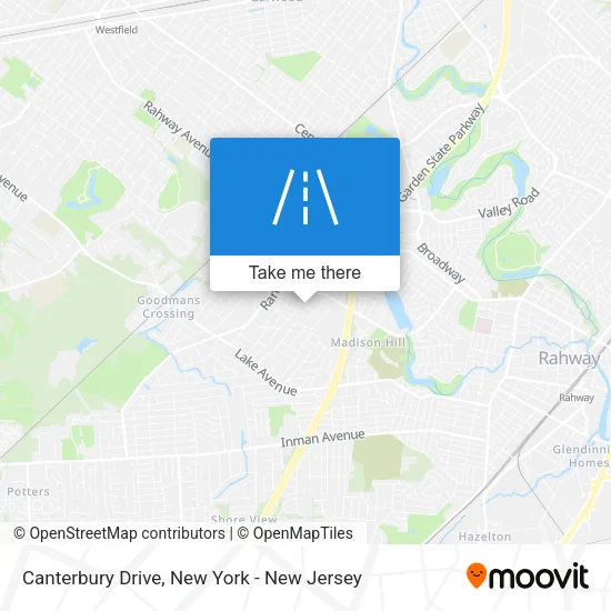 Canterbury Drive map