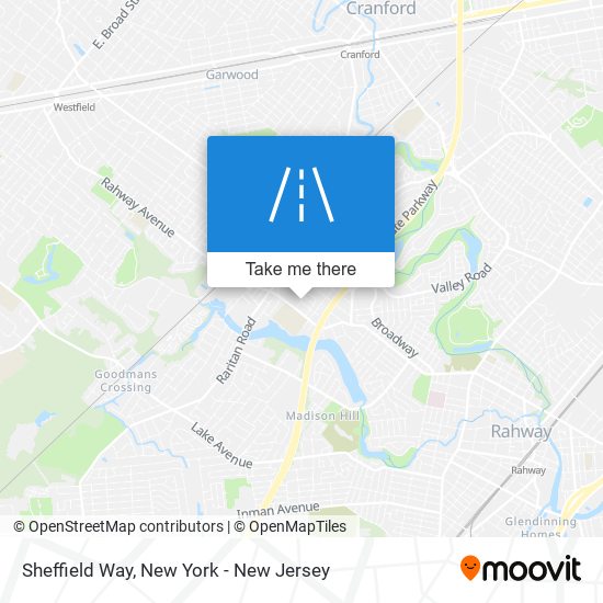 Mapa de Sheffield Way