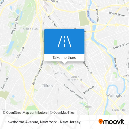 Mapa de Hawthorne Avenue