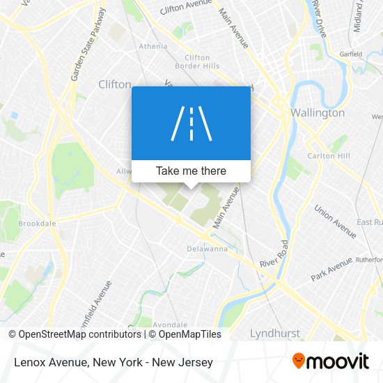 Mapa de Lenox Avenue