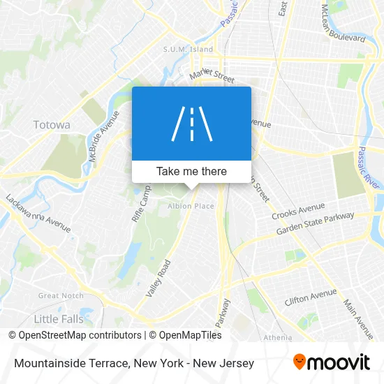 Mountainside Terrace map