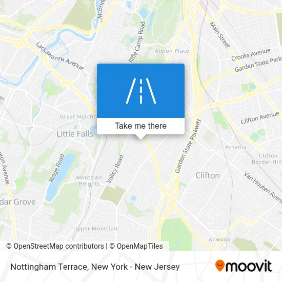 Nottingham Terrace map