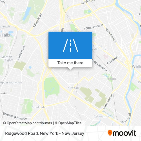 Mapa de Ridgewood Road