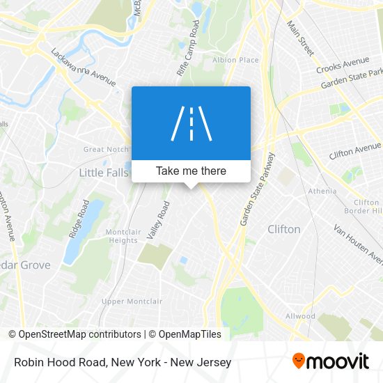 Mapa de Robin Hood Road