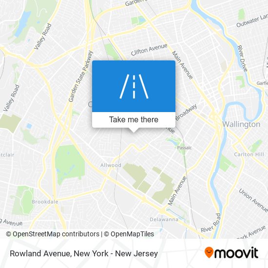 Mapa de Rowland Avenue