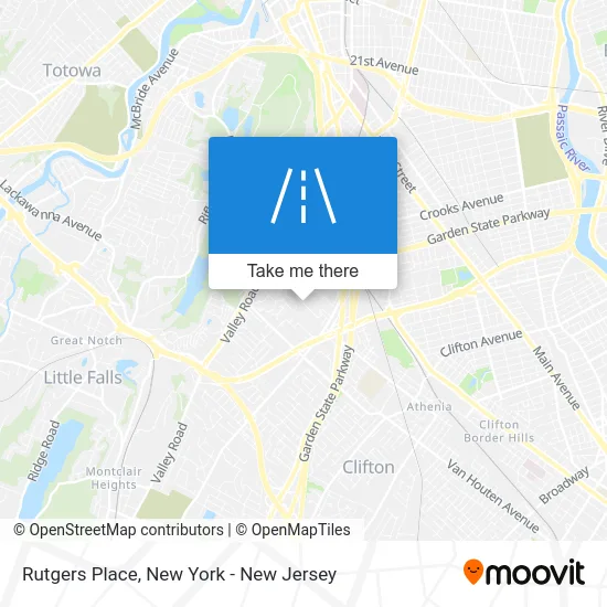 Rutgers Place map
