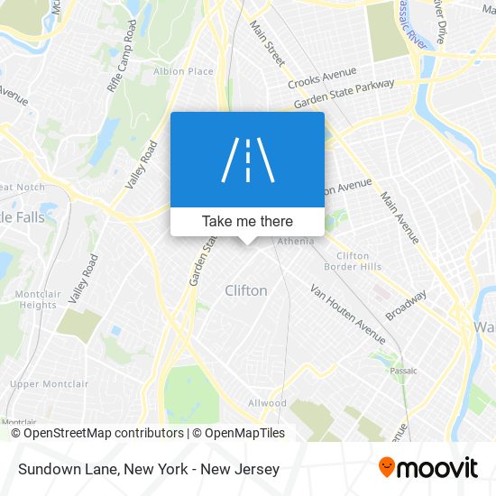 Sundown Lane map