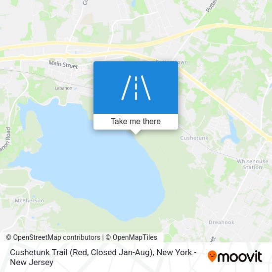 Mapa de Cushetunk Trail (Red, Closed Jan-Aug)