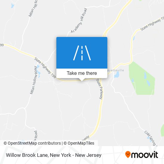 Willow Brook Lane map