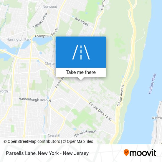 Parsells Lane map