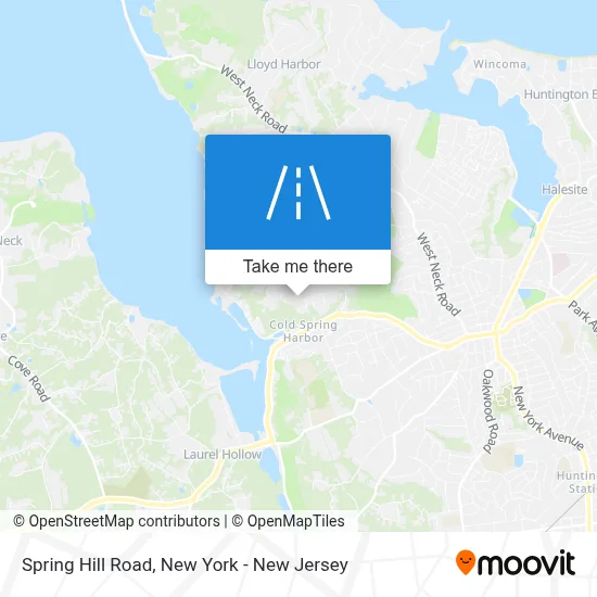 Spring Hill Road map